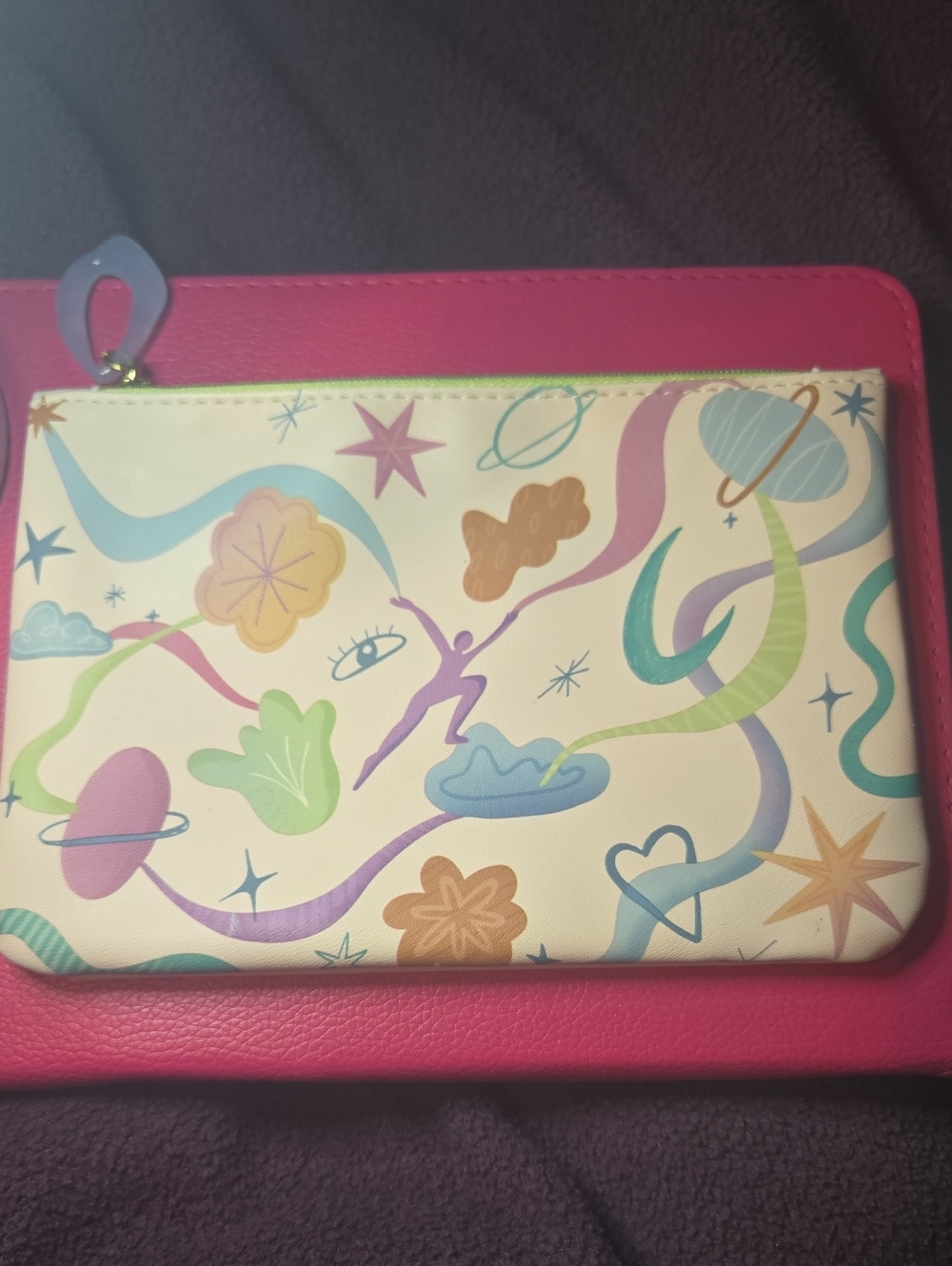 IPSY Glam Bag September 2024 Cosmic Pastel Travel Makeup Bag NWT